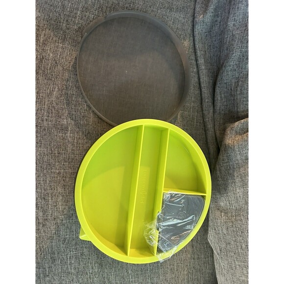 Pampered Chef Salad Cutting Bowl 100086 Prep Serve Lunch Green Vegetable - Picture 2 of 5